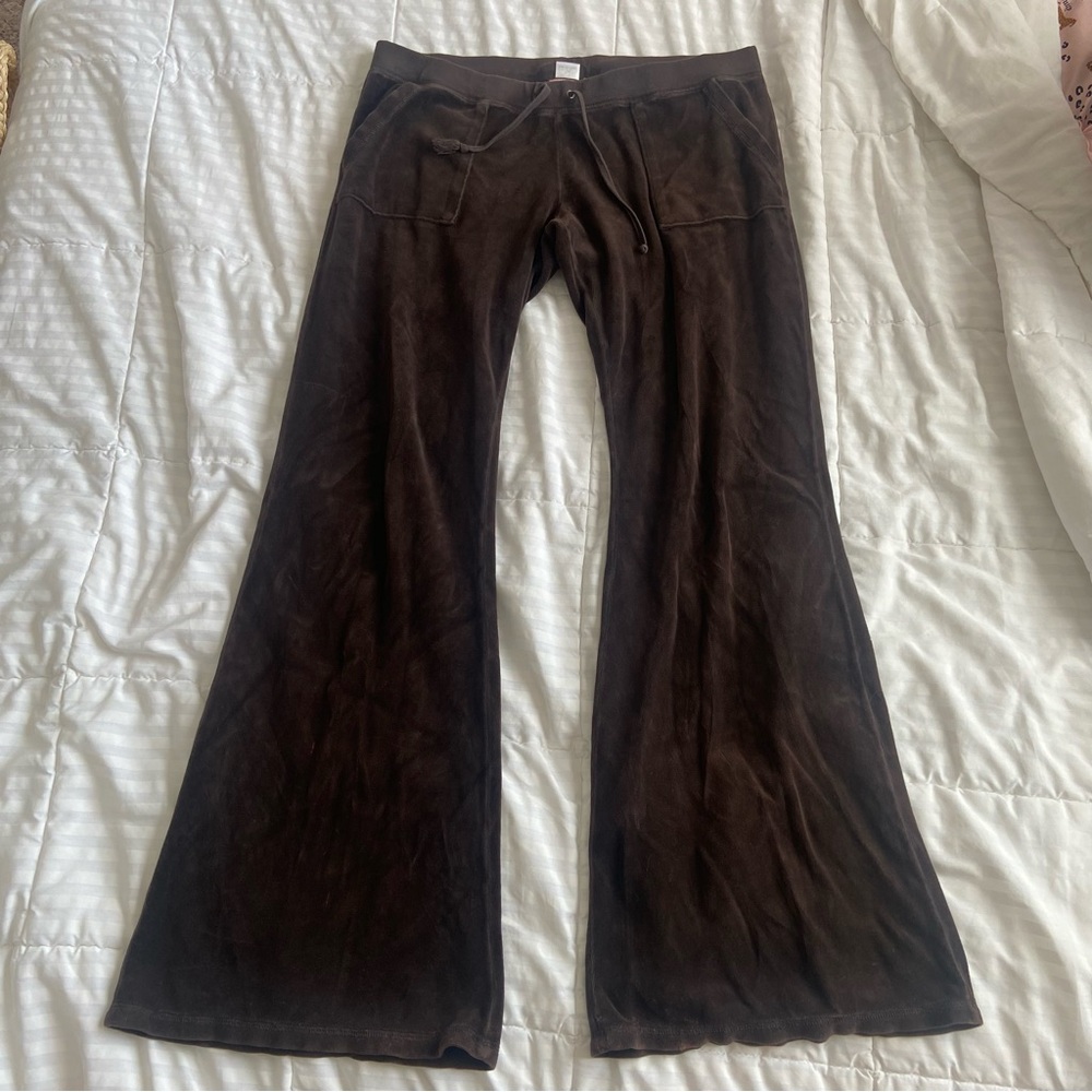 Vintage Brown Juicy Couture Flared Sweatpants